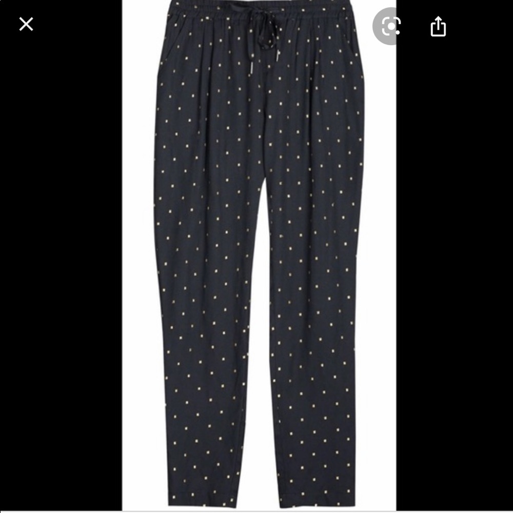 Joie silk joggers with gold dots